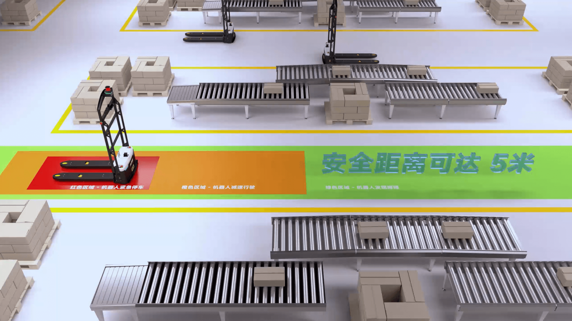 现代仓库中的自动驾驶叉车技术